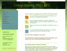 Tablet Screenshot of cherylsparks.com